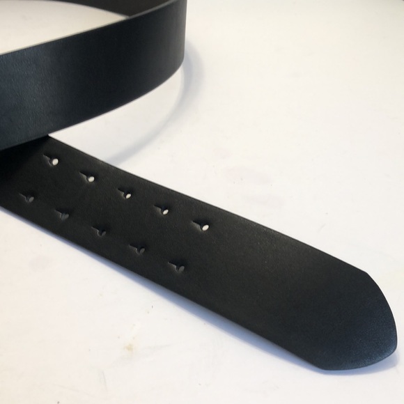 Black Gold Wide Band Vegan Leather Belt size XXL - Picture 7 of 12